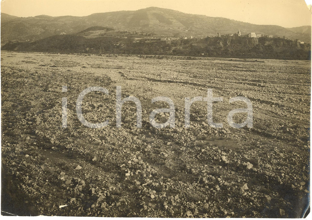 Fotografia d'epoca originale 1928 SIBARI (CS) Bonifica sul torrente SATANASSO Foto 1