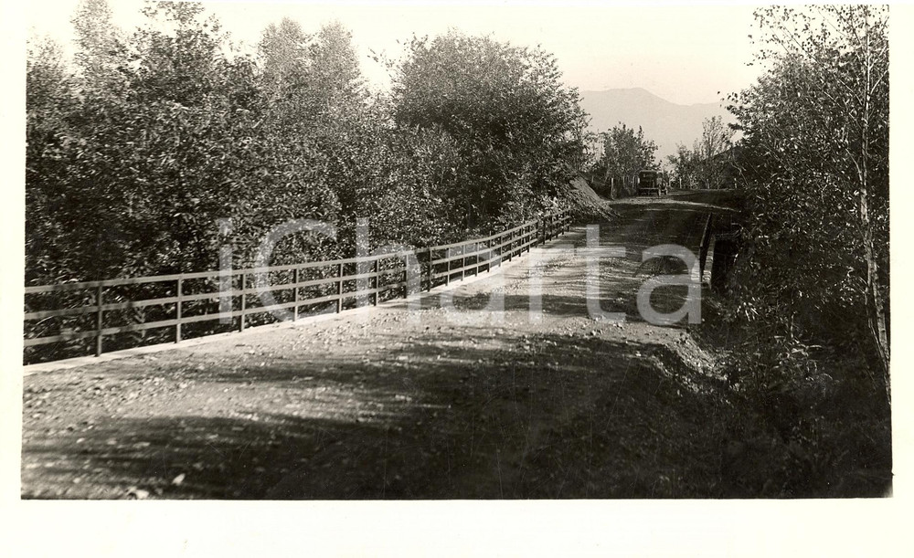 Fotografia d'epoca originale 1935 ca ARONA (NO) Strada tra DAGNENTE e GHEVIO Foto 1