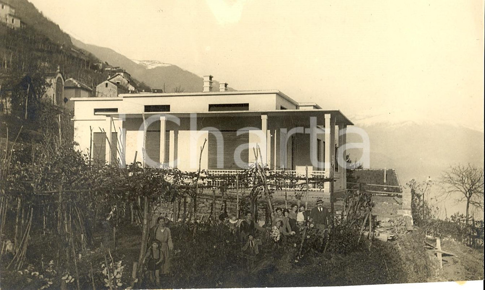 Fotografia d'epoca originale 1934 CANNOBIO (VB) Asilo nido di SAN BARTOLOMEO Animata 1