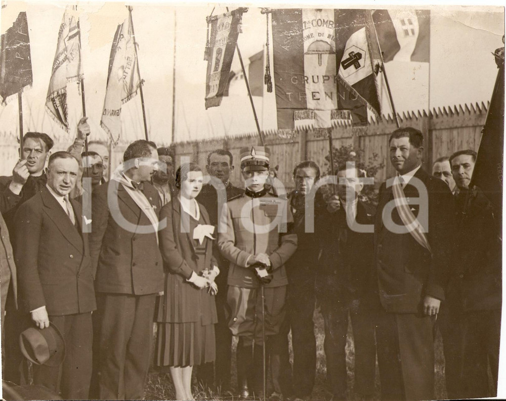 Fotografia d'epoca originale 1931 MILANO Inaugurazione nuovo campo sportivo a TRENNO 1