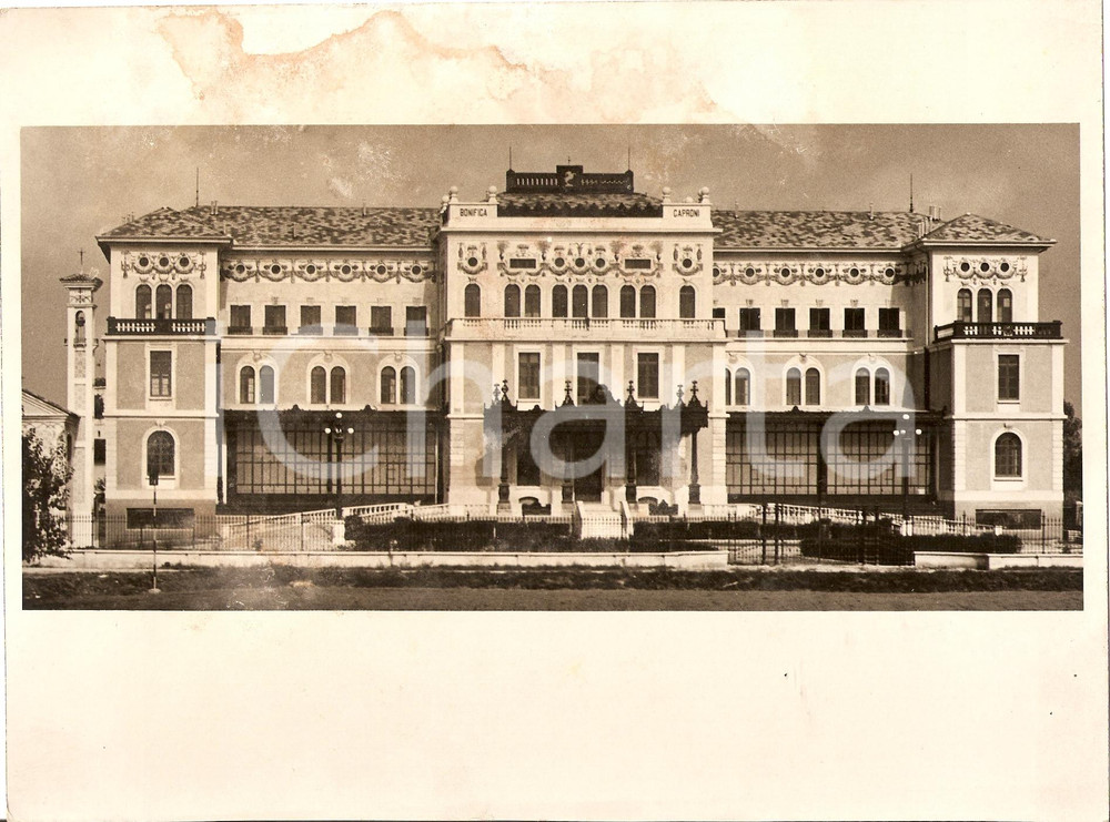 Fotografia d'epoca originale 1938 VIZZOLA TICINO (VA) Nuove scuole bonifica CAPRONI 1