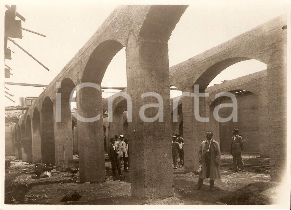Fotografia d'epoca originale 1935 ca SALICE SALENTINO LE Arcate Serbatoio SAN PAOLO 1