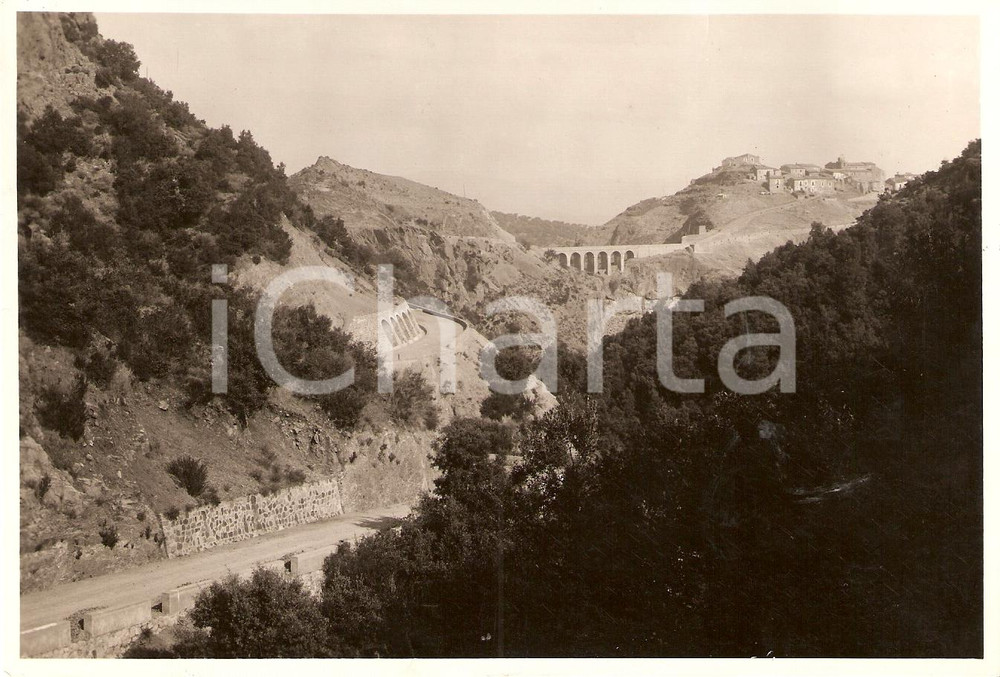 Fotografia d'epoca originale 1934 UMBRIATICO (KR) S.P. 85 Viadotto TIMPA DEI CANI 1