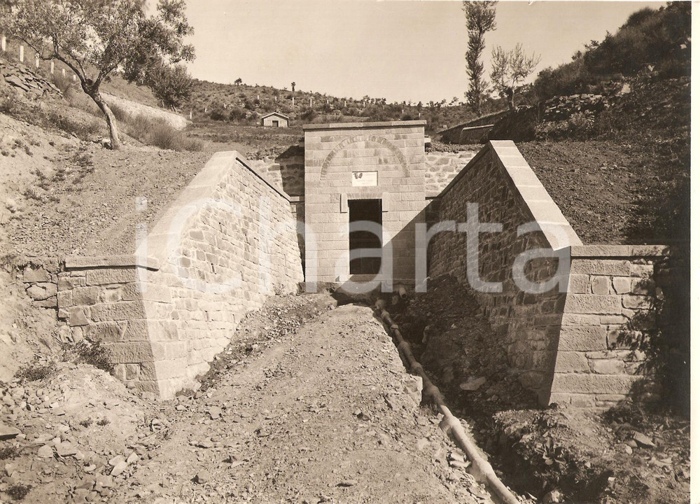 Fotografia d'epoca originale 1935 CASTIGLION FIORENTINO (AR) Acquedotto RISTONCHIA 1