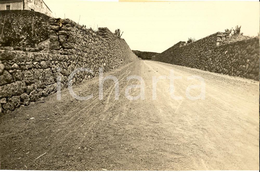 Fotografia d'epoca originale 1932 CATANIA La nuova strada FORNAZZO PANELLA Vera foto 1