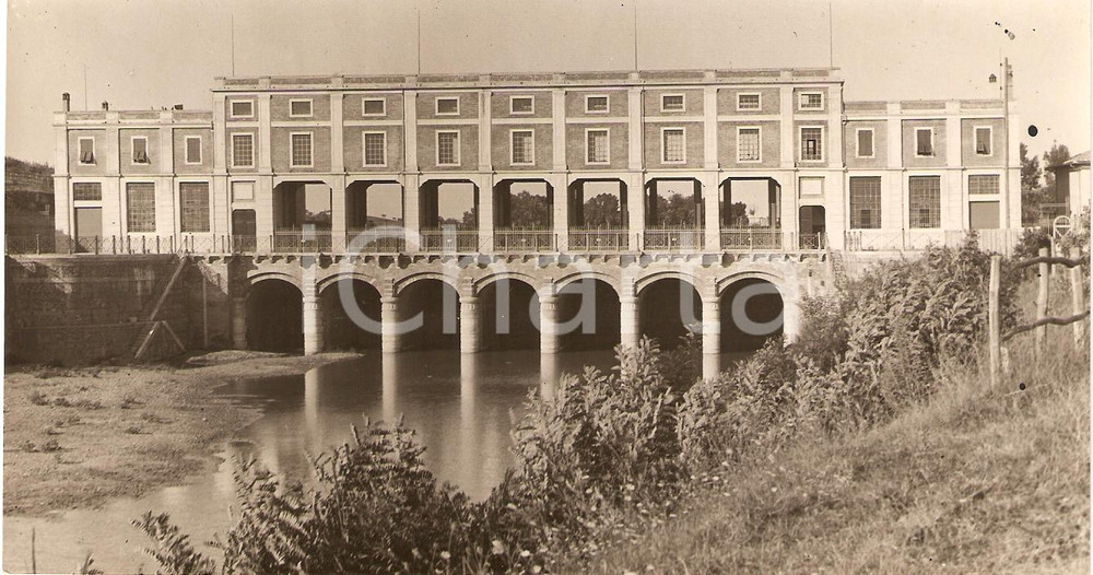 Fotografia d'epoca originale 1930 BONIFICA TOSCANA Il nuovo edificio derivatore *Fotografia 1