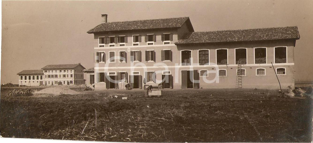 Fotografia d'epoca originale 1931 CONSORZIO BONIFICA ARNEO Le nuove case coloniche *Foto ANIMATA 1
