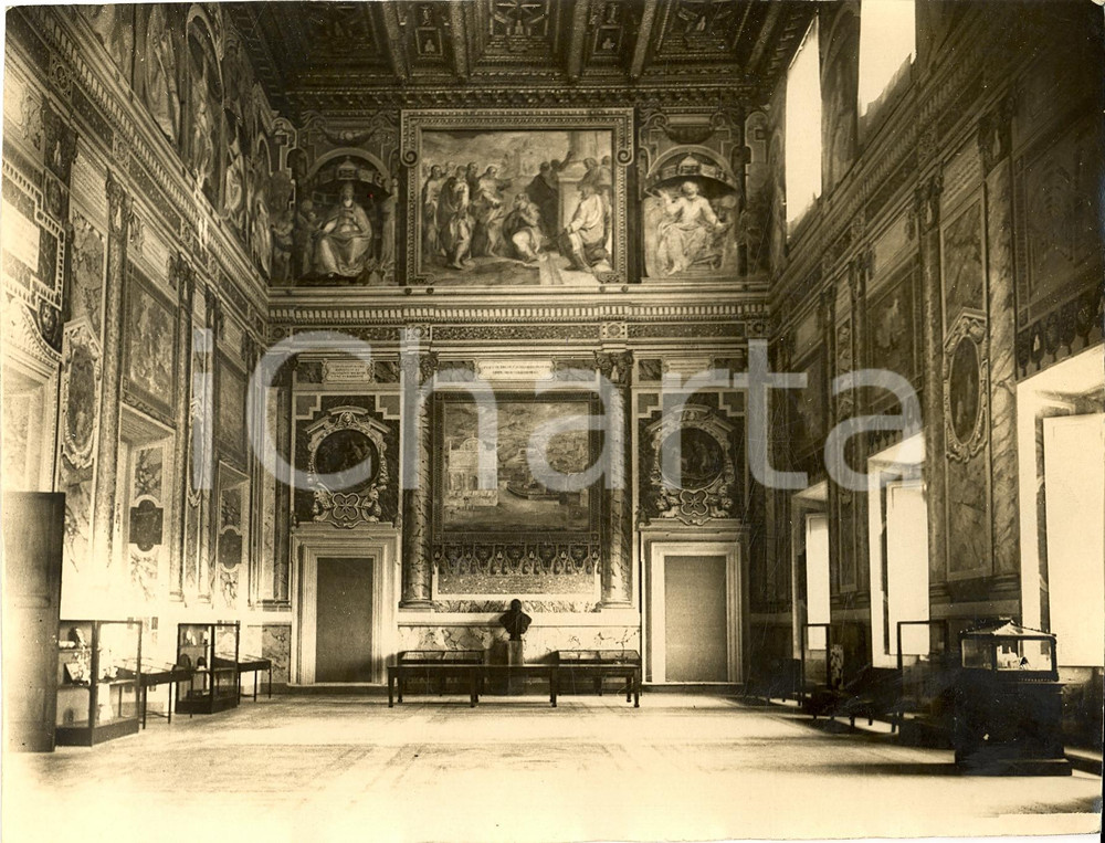 Fotografia d'epoca originale 1929 ROMA Il salone della firma dei PATTI LATERANENSI 1