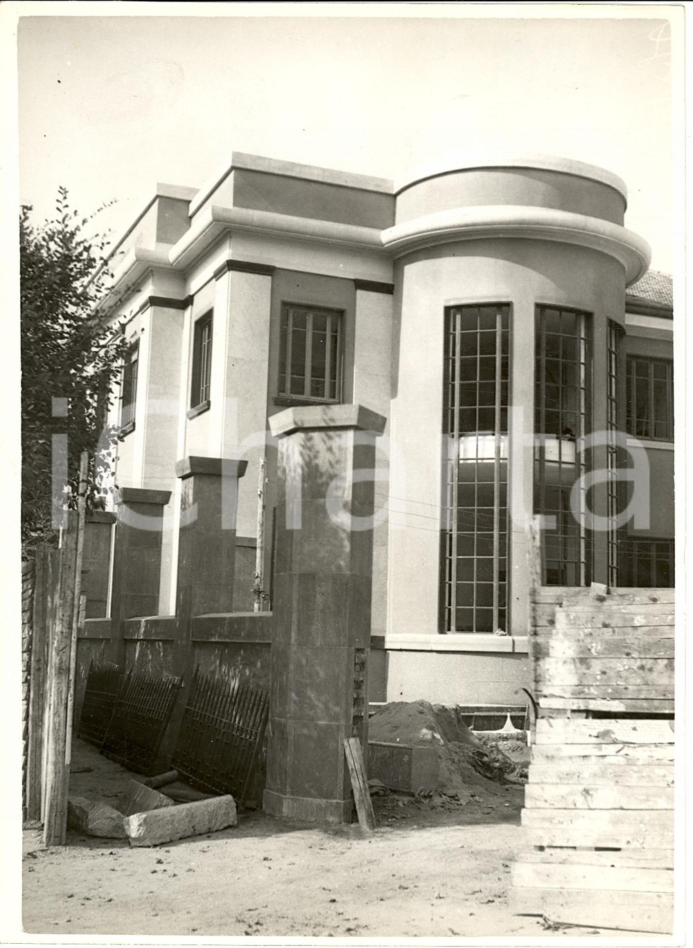 Fotografia d'epoca originale 1934 MILANO Il nuovo obitorio alla CittÃ  degli Studi 1