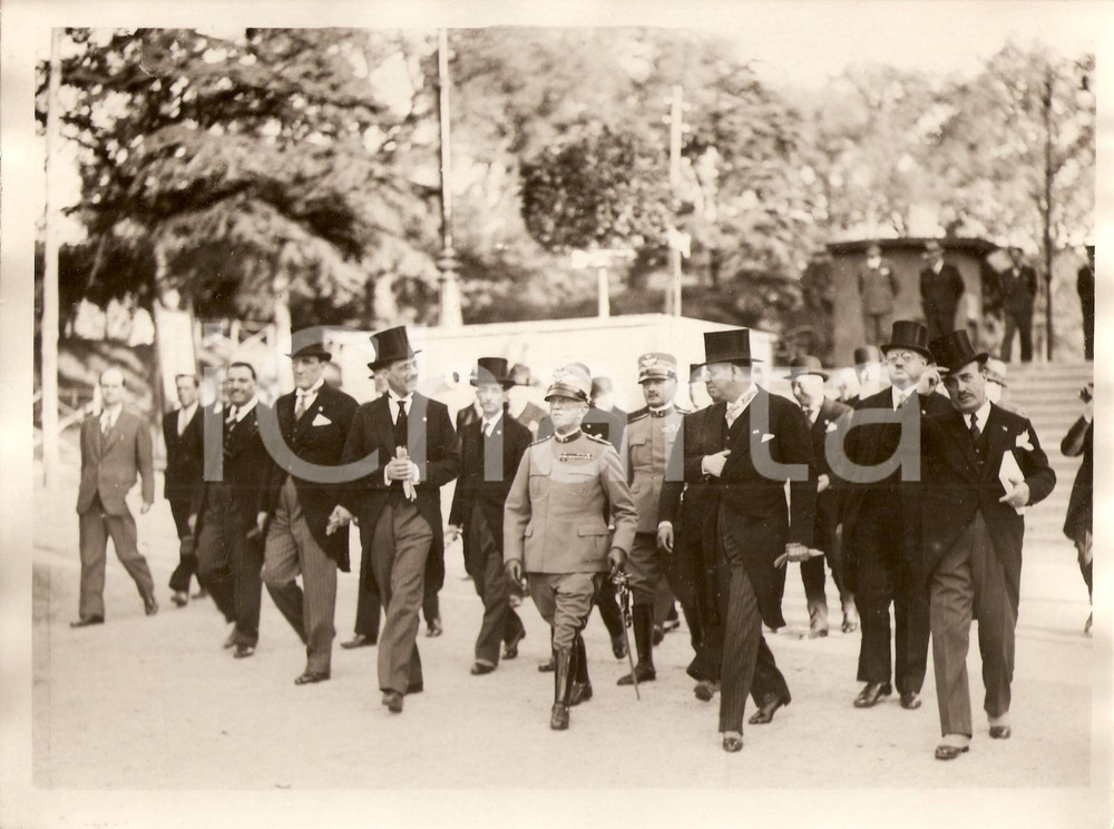 Fotografia d'epoca originale 1932 ROMA Visita del Re a mostre agricole VILLA UMBERTO - Foto (1) 1