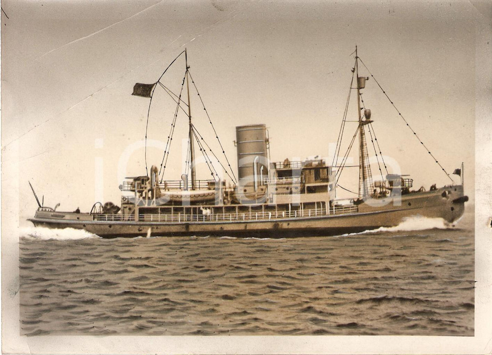 Fotografia d'epoca originale 1942 WW2 Nuova rompighiaccio per la Marina del REICH 1
