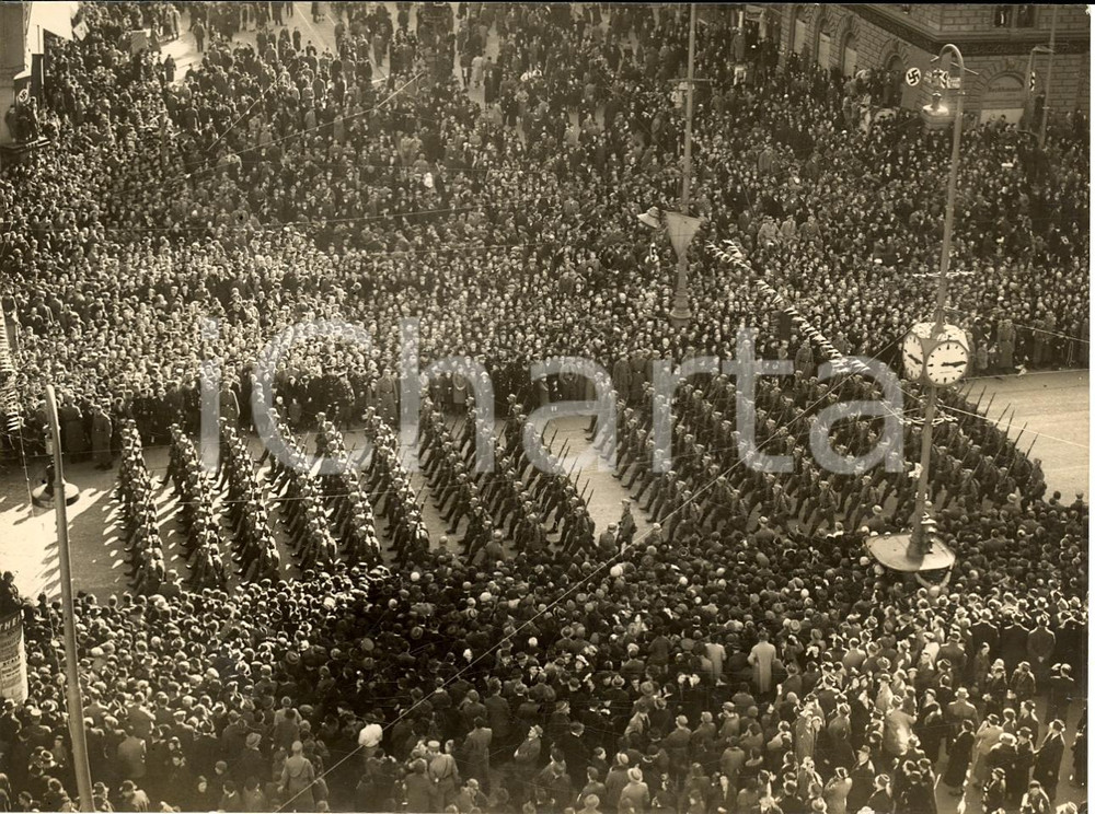 Fotografia d'epoca originale 1938 VIENNA La parata militare della WEHRMACHT Foto 1