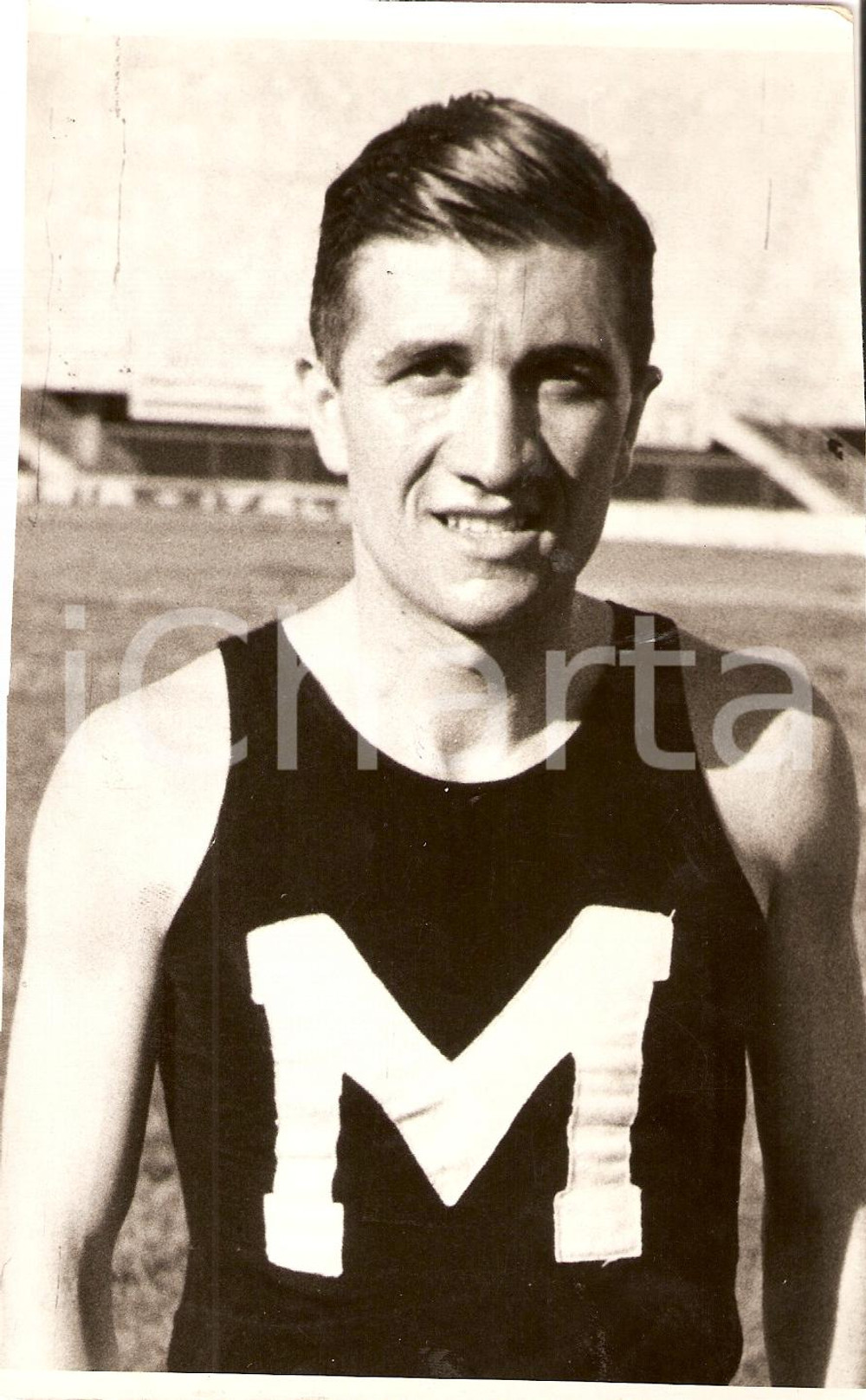 Fotografia d'epoca originale 1936 BERLINO Atleta Umberto CERATI alle Olimpiadi FOTO 1