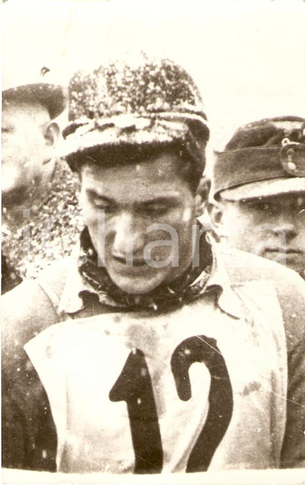 Fotografia d'epoca originale 1940 ca SCI Ritratto sciatore VITTORIO CHIERRONI Foto 1