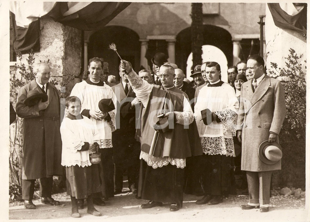 Fotografia d epoca originale 1930 MILANO La benedizione della Festa degli Alberi Fotografia 1