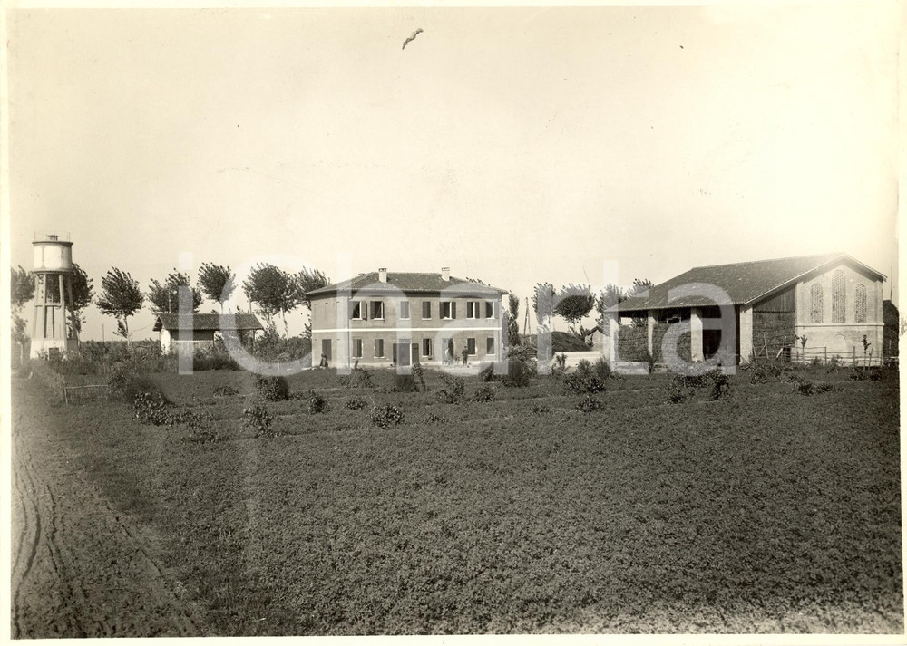 Fotografia d epoca originale 1935 ca PADOVA Nuovi fabbricati rurali costruiti dopo la bonifica Fotografia 1