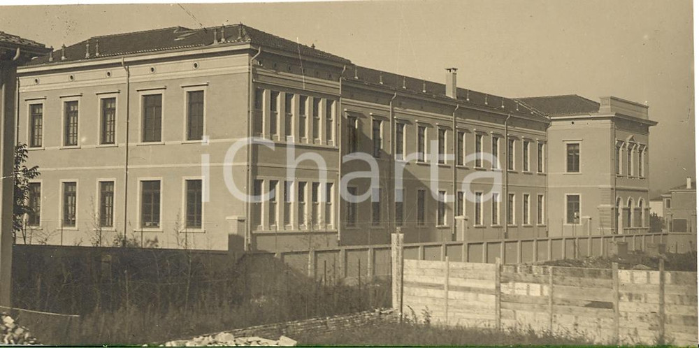Fotografia d'epoca originale 1930 ca PADOVA ARCHITETTURA Un nuovo edificio scolastico *Foto 14x7cm 1