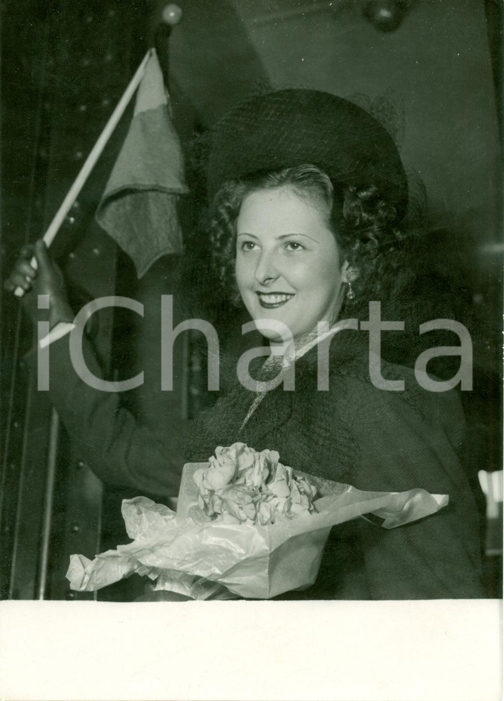 Fotografia d'epoca originale 1948 PARIS Yvette DRAUX Miss Belgio torneo MISS EUROPA 1