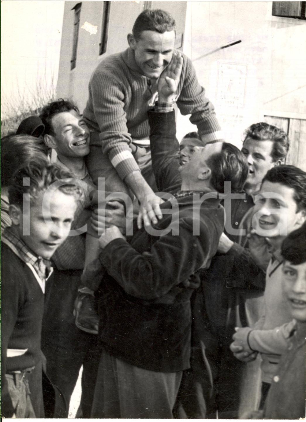 Fotografia d epoca originale 1953 GIRO D ITALIA CICLISMO Adolfo GROSSO il campione meno amato  Foto 1