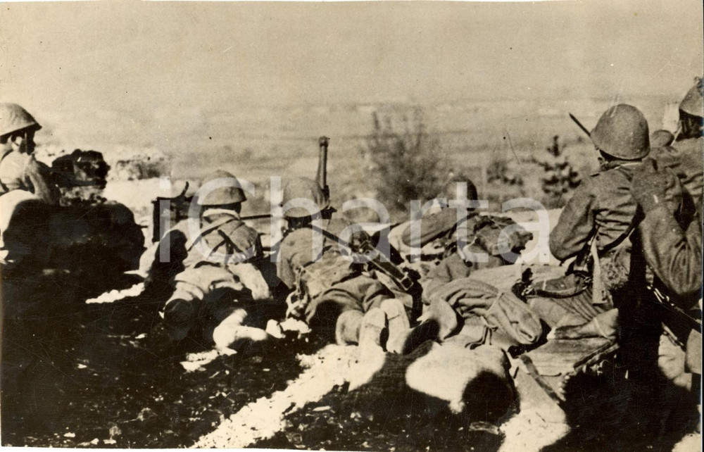 Fotografia d'epoca originale 1938 CINA Sino-Japanese War Posizioni truppe giapponesi 1
