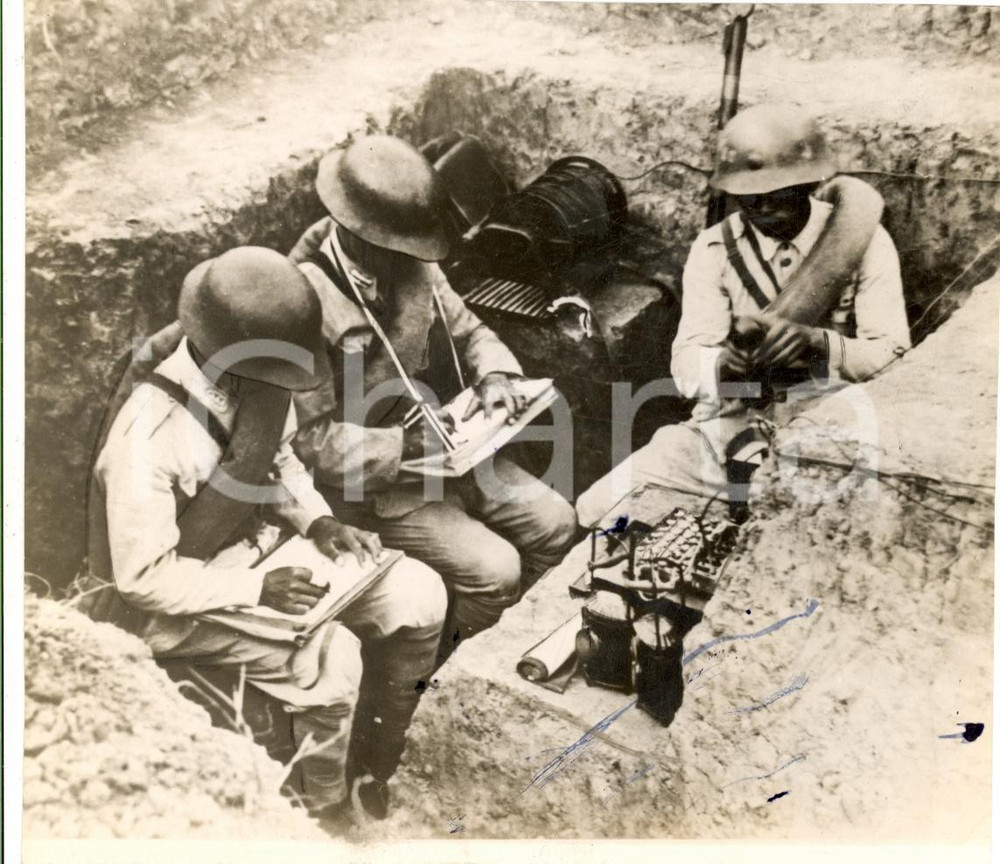 Fotografia d epoca originale 1937 CINA SinoJapanese war Telegrafisti Armata Cinese 1