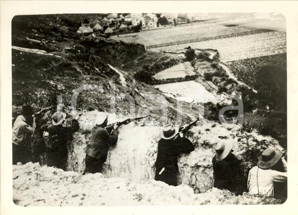 Fotografia d epoca originale 1939 SINOJAPANESE WAR Disorganizzazione esercito cinese FOTOGRAFIA 1