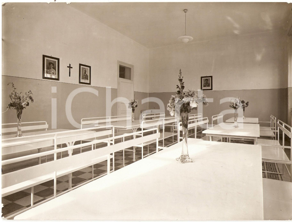 Fotografia d epoca originale 1936 TRAPANI Refettorio Casa della Madre e del Bambino Fotografia 1