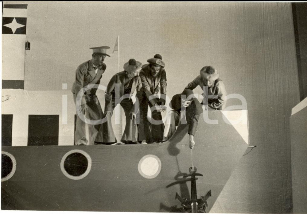 Fotografia d epoca originale 1930 ca TEATRO Fotografia di scena con Lucio RIDENTI 1