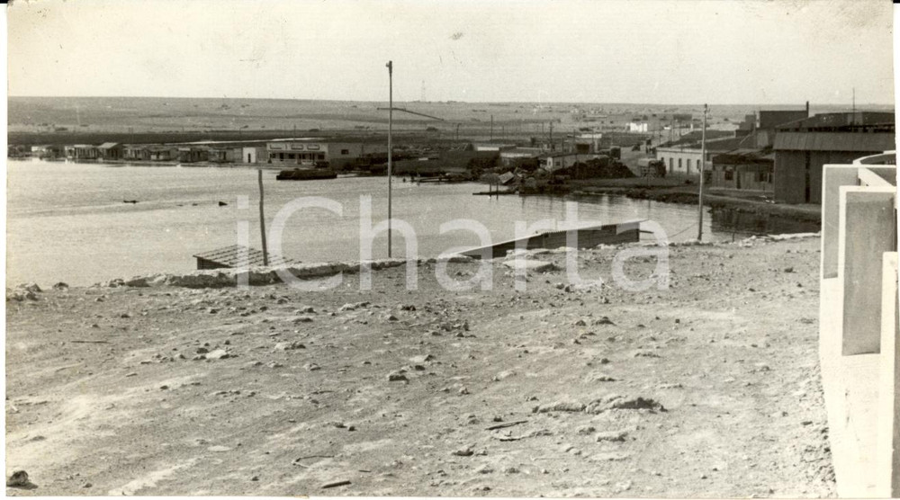 Fotografia d epoca originale 1941 TOBRUCH Libia WW2 Veduta rada assediata da forze dell Asse Fotografia 1
