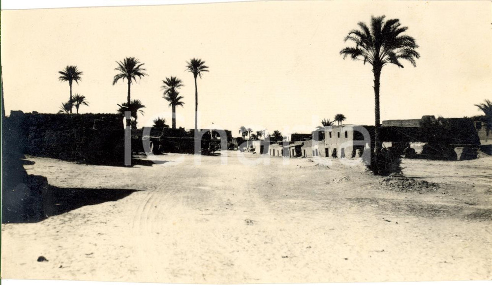 Fotografia d epoca originale 1930 MURZUCH Libia Veduta della cittÃ  deserta prima della colonizzazione Foto 1