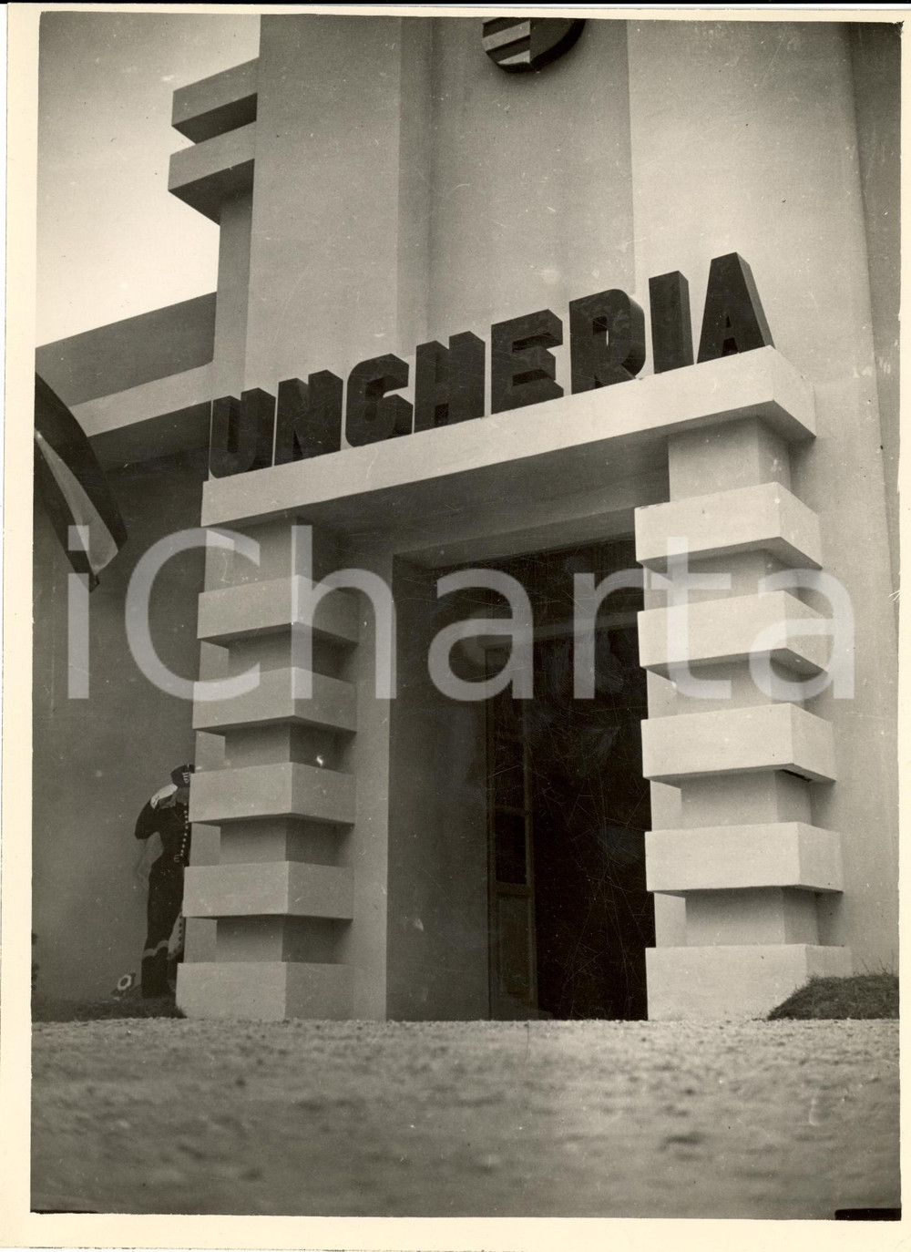 Fotografia d epoca originale 1935 MILANO Padiglione UNGHERIA alla FIERA CAMPIONARIA Fotografia 1