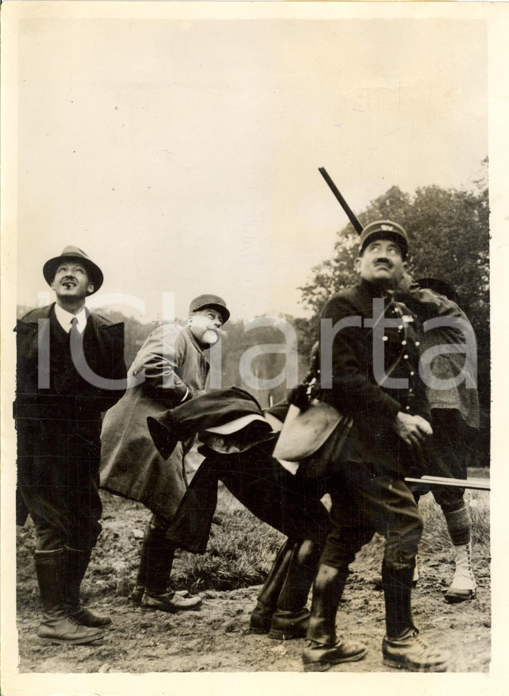 Fotografia d epoca originale 1938 RAMBOUILLET F Sen. Albert MAHIEUX tiro piattello Fotografia 1