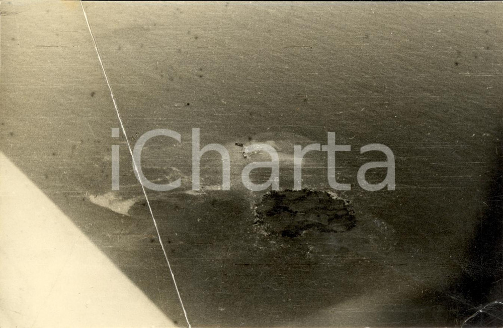 Fotografia d epoca originale 1940 AFRICA SETTENTRIONALE WW2 Affondamento mercantile Foto DANNEGGIATA 1