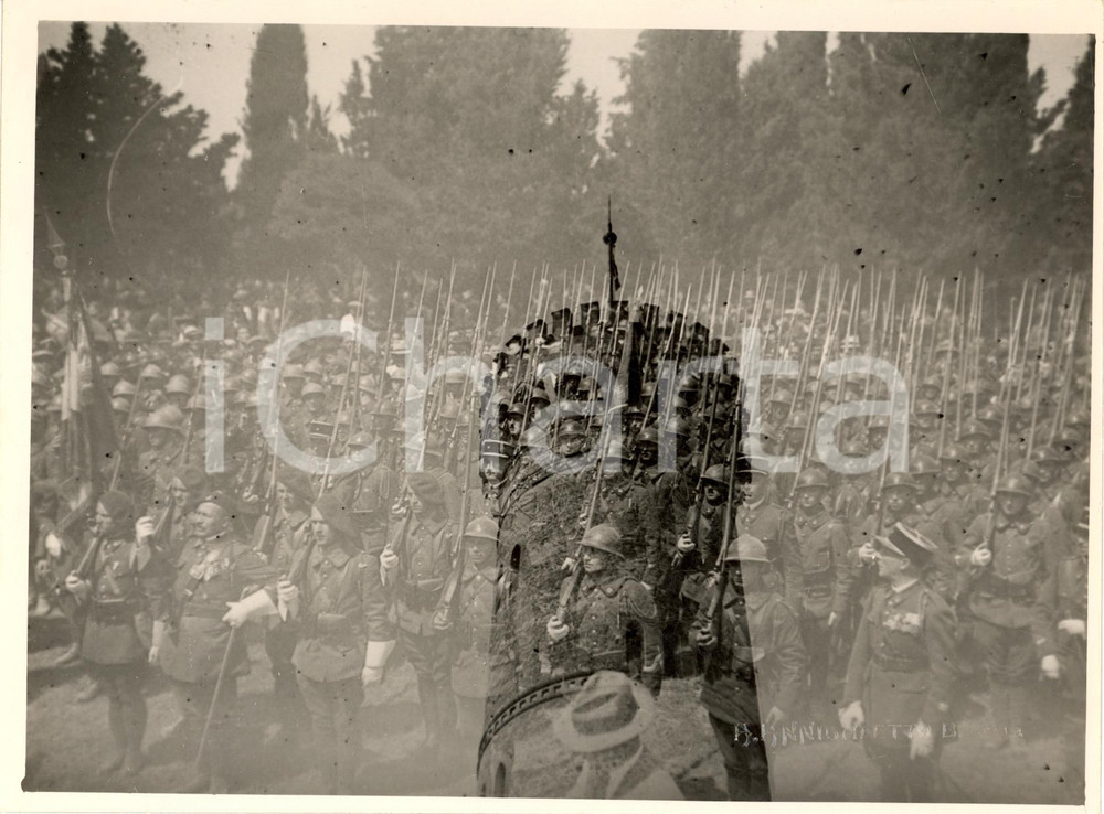 Fotografia d epoca originale 1934 SAN MARTINO DELLA BATTAGLIA Caduti Torre Ossario 1