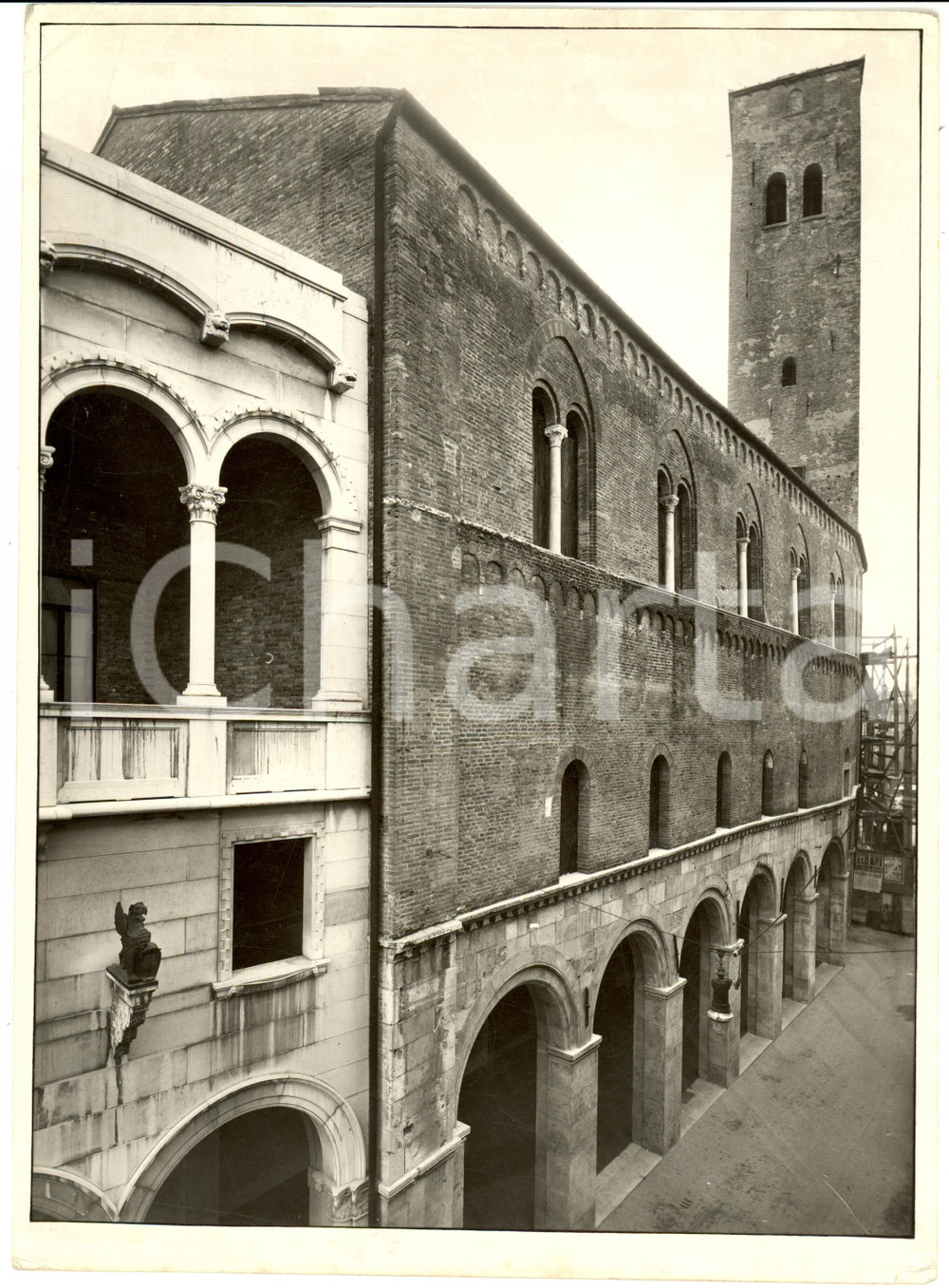 Fotografia d epoca originale 1939 PADOVA Palazzo degli Anziani dal CaffÃ© PEDROCCHI Fotografia 1