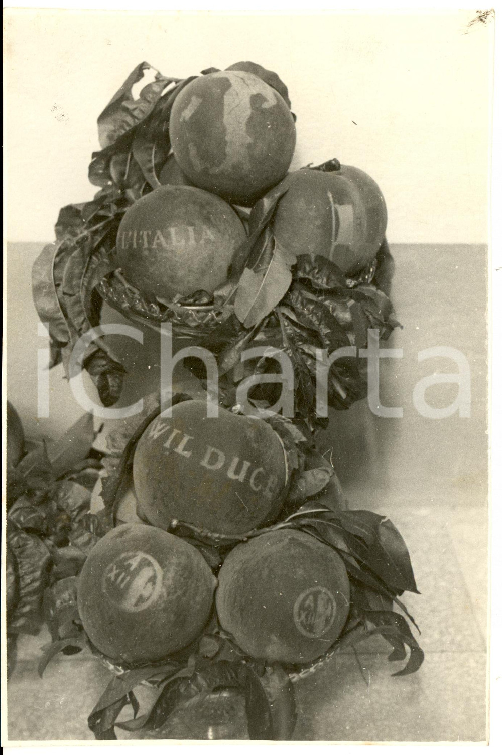 Fotografia d epoca originale 1934 SANREMO IM Pesche patriottiche inneggiano a DUCE Fotografia 1
