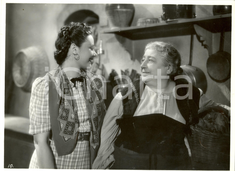 Fotografia d epoca originale 1938 ROMA Maria DENIS e Bella STARACESAINATI Film Le Due Madri Foto di scena 1
