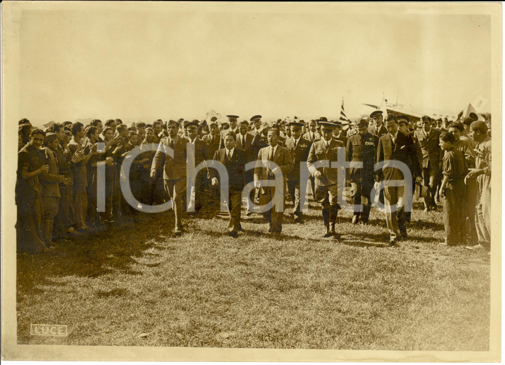 Fotografia d epoca originale 1939 ROMA L arrivo dell aereo giapponese NIPPON in crociera giornalistica FOTO 1