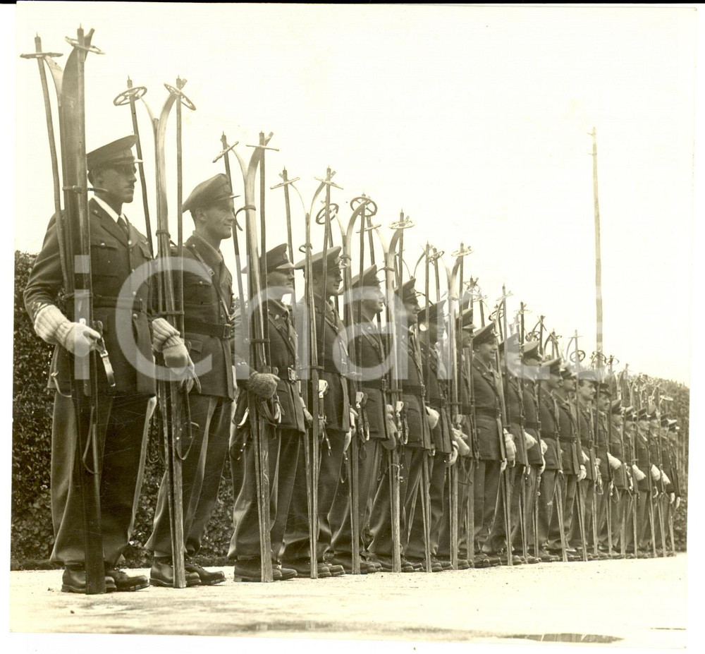 Fotografia d epoca originale 1935 CASERTA Squadra di sci dell ACCADEMIA AERONAUTICA Fotografia 1