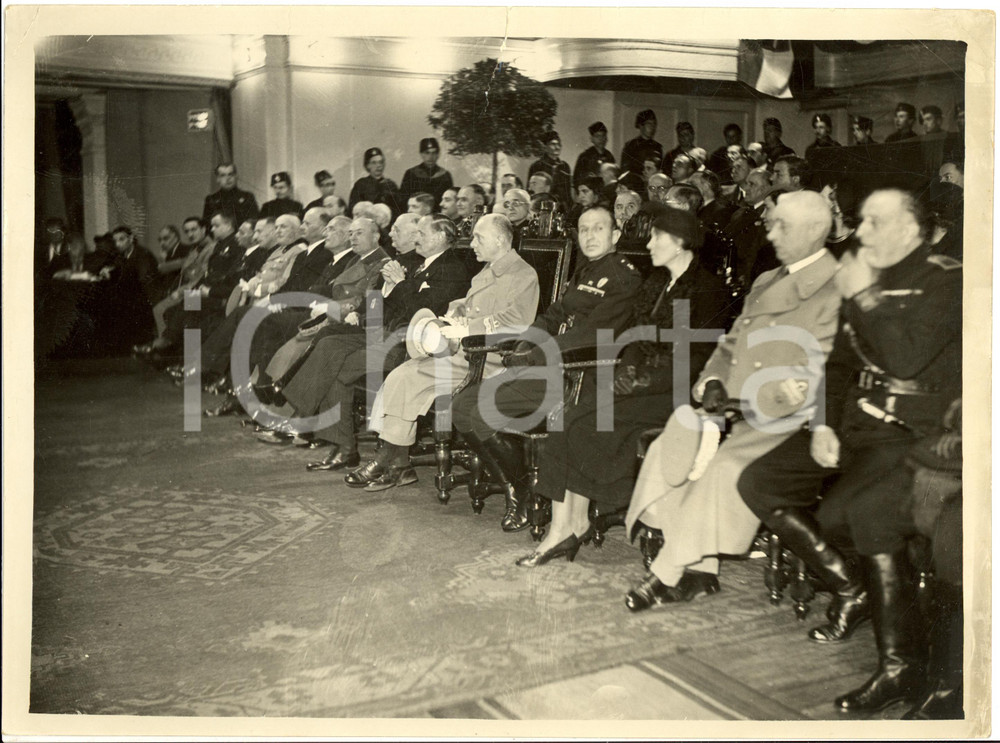 Fotografia d epoca originale 1936 MILANO Inaugurazione corsi di cultura italogermanici FOTOGRAFIA 1