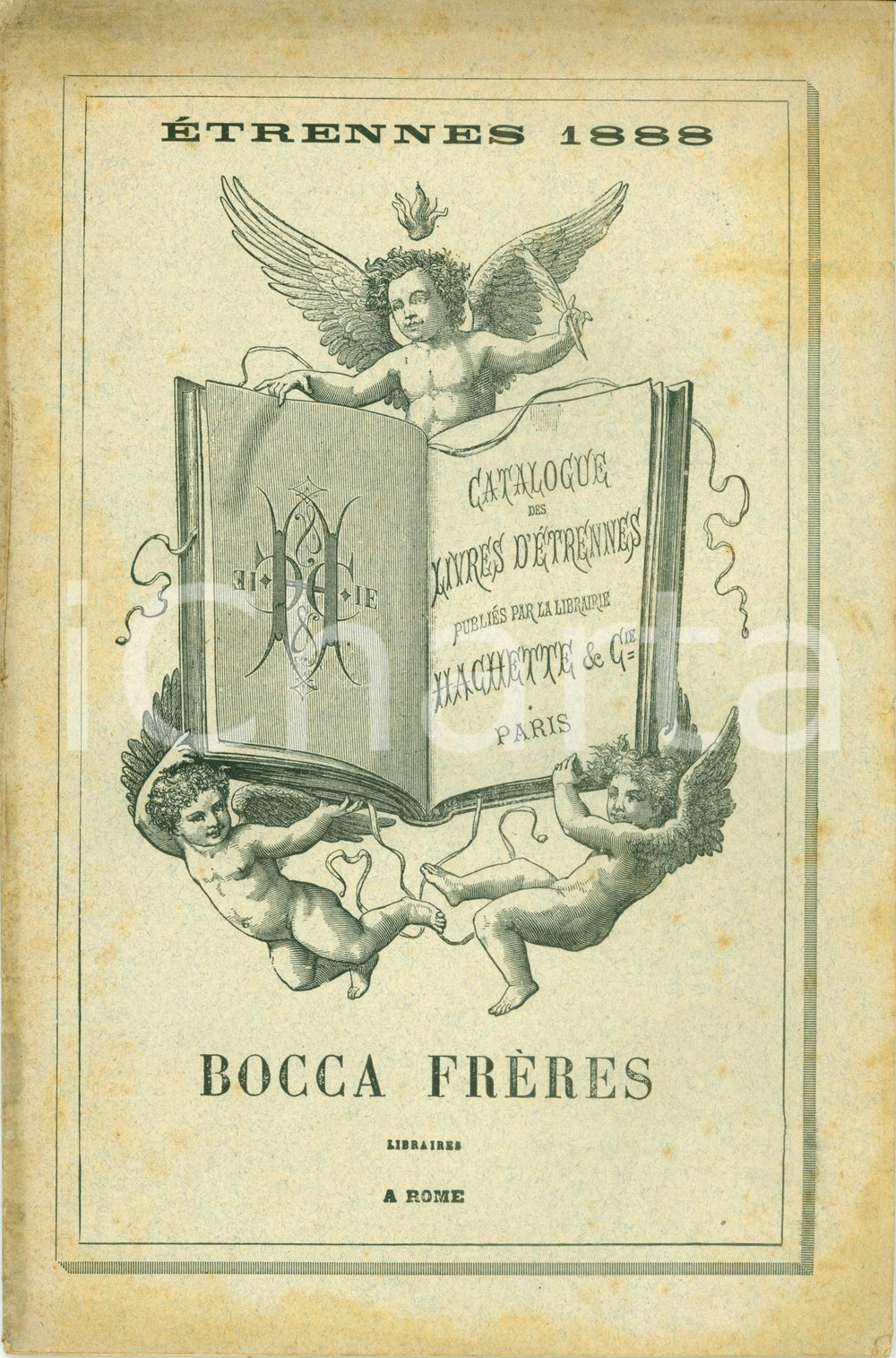 1888 ROMA Catalogue livres d'étrennes HACHETTE Libraires BOCCA Frères ILLUSTRATO