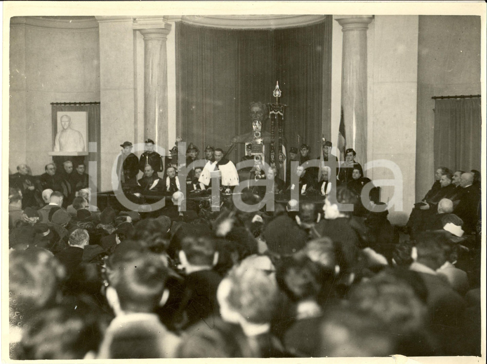 Fotografia d epoca originale 1936 MILANO Regia UniversitÃ  Magnifico Rettore discorso nuovo anno Fotografia 1