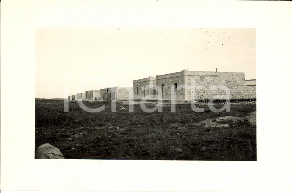Fotografia d epoca originale 1933 LABRACH LIBIA Nuove case coloniche Ente Colonizzazione Fotografia 1