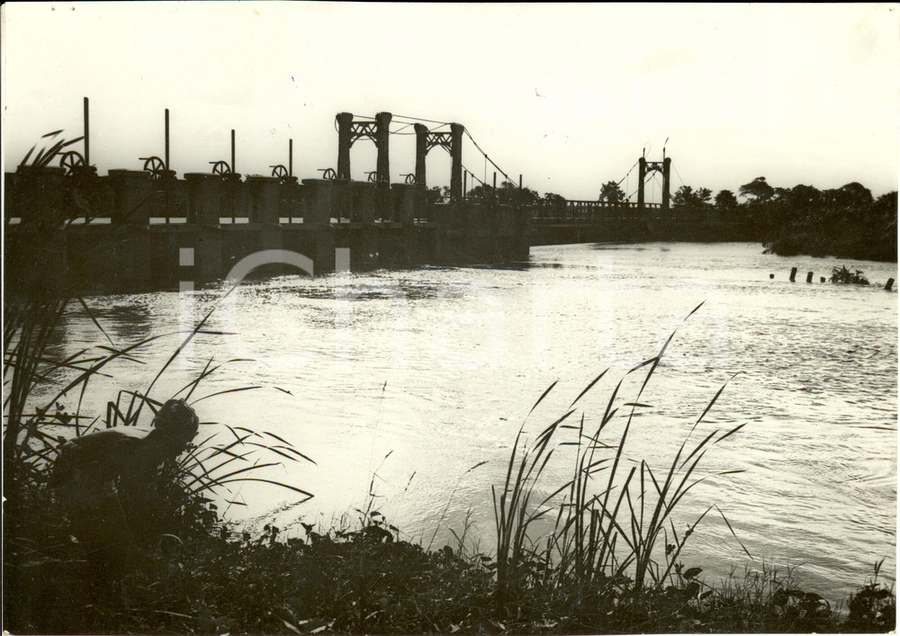 Fotografia d epoca originale 1935 GENALE SOMALIA AOI La diga sull UEBI SCEBELI Fotografia 1