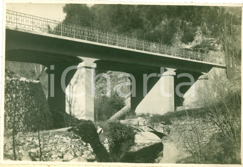 Fotografia d epoca originale 1932 STELLA SV Nuova strada per ELLERA finanziata dal Comm. Riccardo POGGI 1