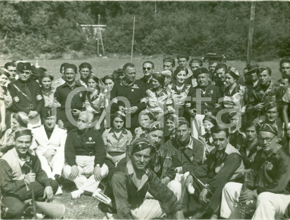 Fotografia d epoca originale 1936 CITTA  DI CASTELLO PG Luigi GARDINI Corrado PUCCETTI Dopolavoriste FOTO 1