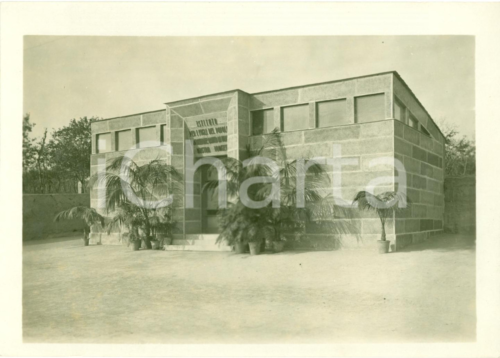 Fotografia d epoca originale 1938 NAPOLI Padiglione progetti Istituto FIGLI DEL POPOLO Fotografia 1