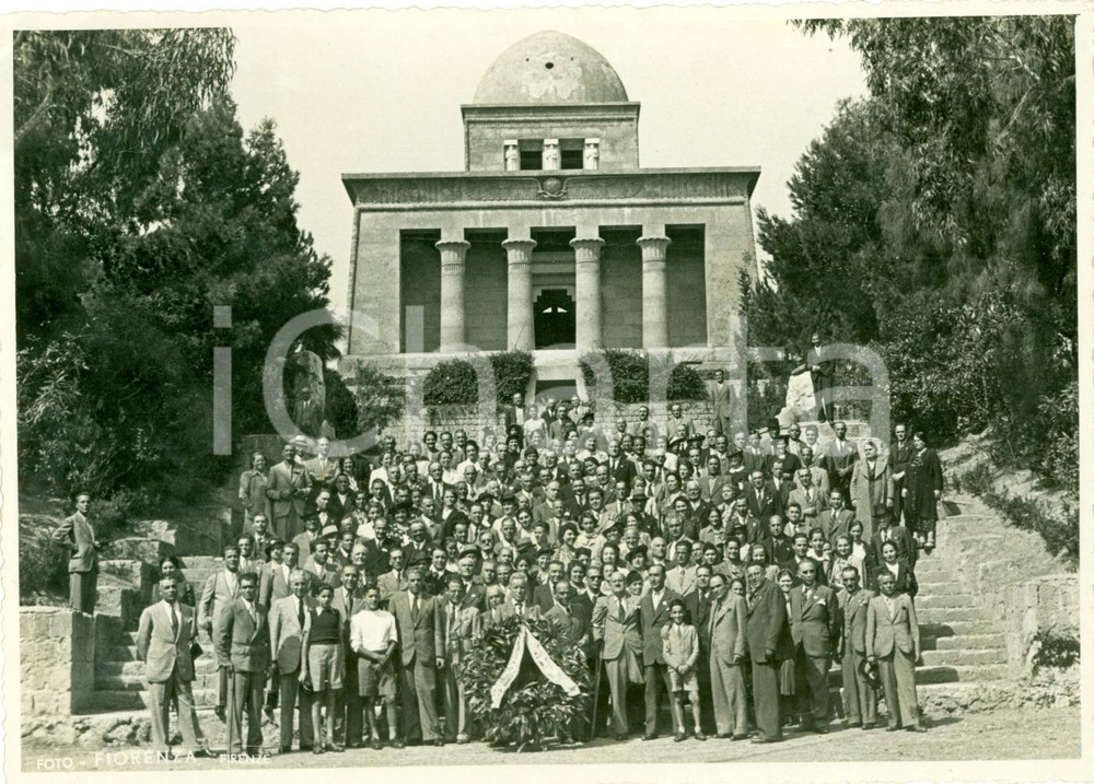 Fotografia d epoca originale 1938 NAPOLI Gruppo mutilati fiorentini al Monumento ai CADUTI Fotografia 1