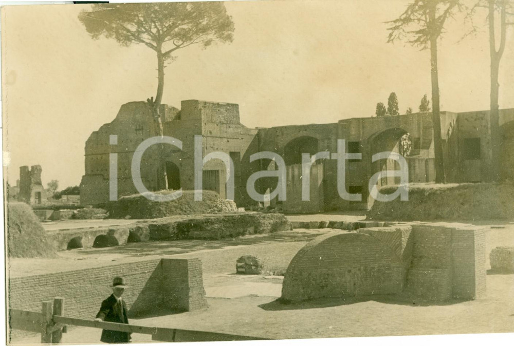 Fotografia d epoca originale 1938 ROMA La Domus AUGUSTANA visitata dal Duce Fotografia ANIMATA 1