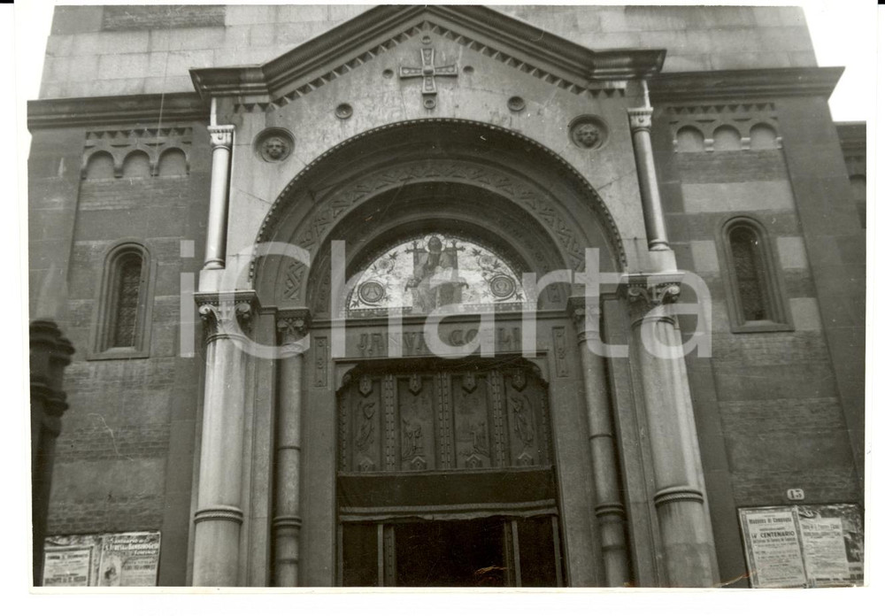 Fotografia d epoca originale 1938 TORINO Portale chiesa SAN GIOVANNI Evangelista Corso Vittorio Fotografia 1